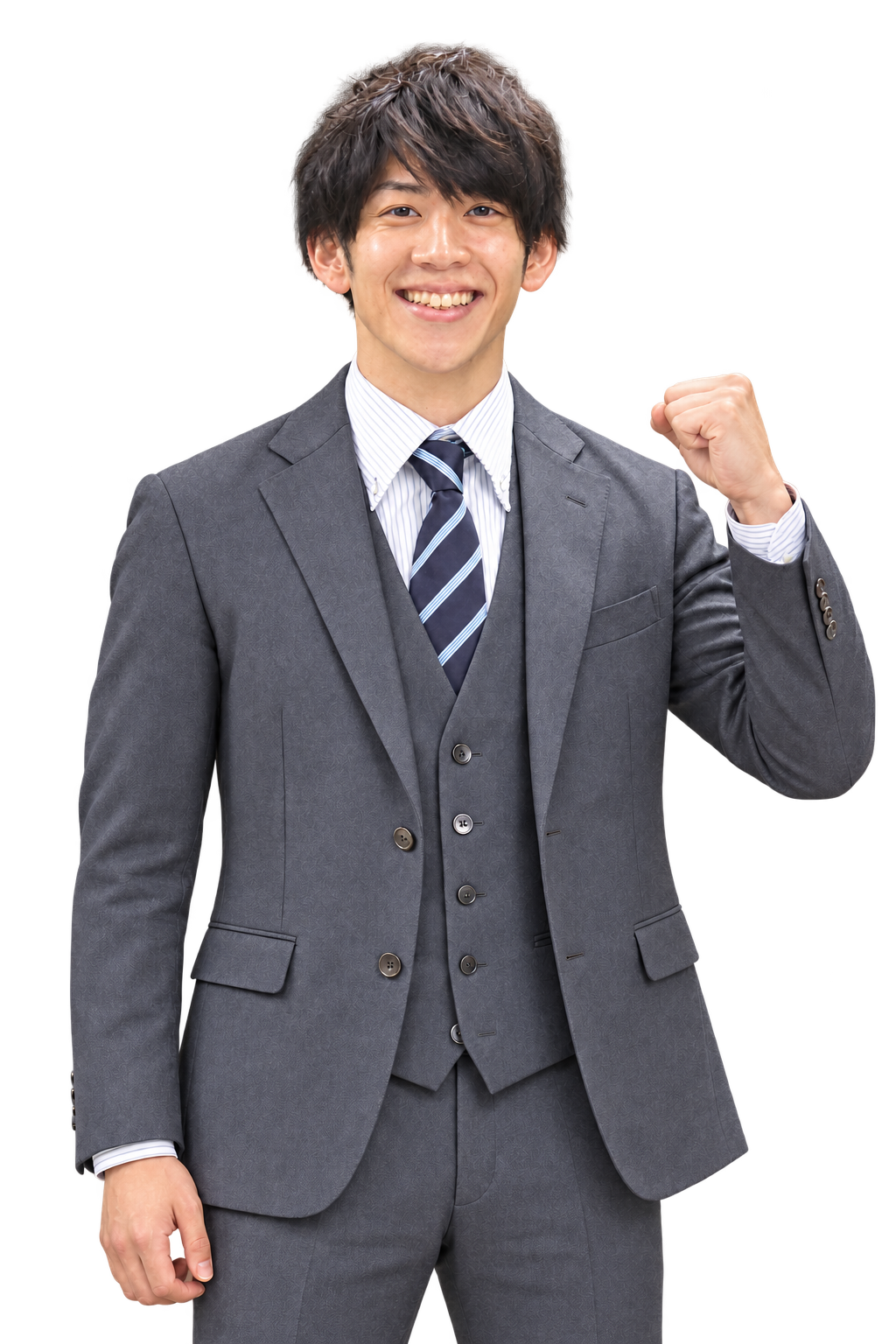 FOUNDEL代表 入江 悠のガッツポーズの生成イメージ